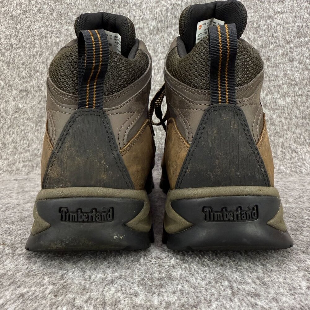 ✅Mens 11 Timberland Mt. Maddsen Hiking Boots Brown Leather Mid Waterproof Shoes - Picture 5 of 12